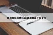 黄田最新疫情新闻／黄田县属于哪个市