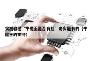 实测教程“牛魔王是否有挂”确实是有的（牛魔王的支持）