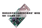 我来告诉你手机江山盛世是不是有挂”确实是有的（江山盛世 小说）