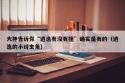 大神告诉你“逍逸有没有挂”确实是有的（逍逸的小说主角）
