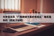 大神告诉你“广西跑胡子真的有挂么”确实是有的（跑胡子贴吧）