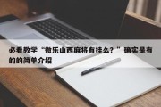 必看教学“微乐山西麻将有挂么？”确实是有的的简单介绍